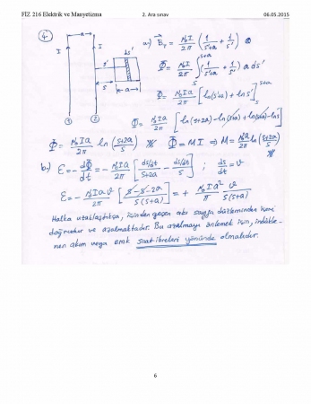 Elektrik ve Manyetizma 2. Vize Soruları ve Cevapları