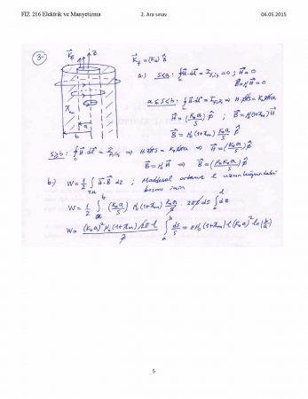 Elektrik ve Manyetizma 2. Vize Soruları ve Cevapları