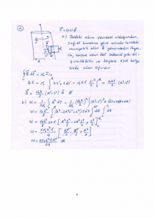 Elektrik Ve Manyetizma 2. Vize Soruları Ve Cevapları -2014