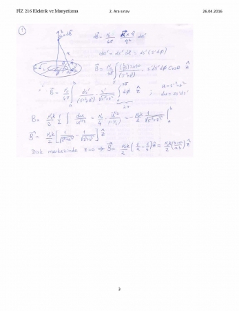 Elektrik Ve Manyetizma 2. Vize Soruları Ve Cevapları -2016