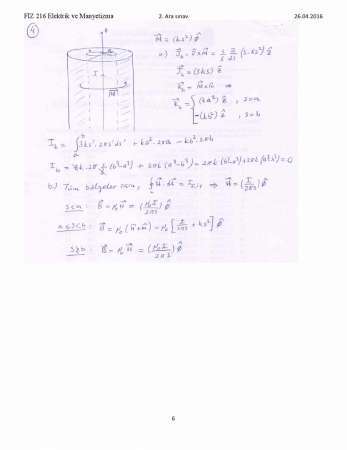 Elektrik Ve Manyetizma 2. Vize Soruları Ve Cevapları -2016
