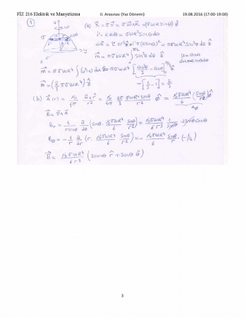 Elektrik Ve Manyetizma 2. Vize Soruları Ve Cevapları Yaz Okulu