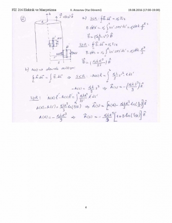 Elektrik Ve Manyetizma 2. Vize Soruları Ve Cevapları Yaz Okulu
