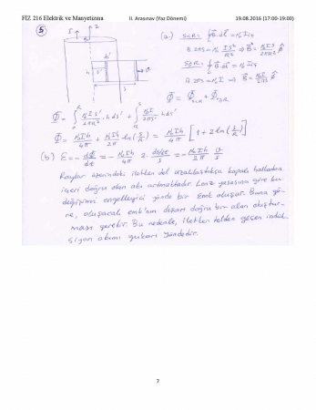 Elektrik Ve Manyetizma 2. Vize Soruları Ve Cevapları Yaz Okulu