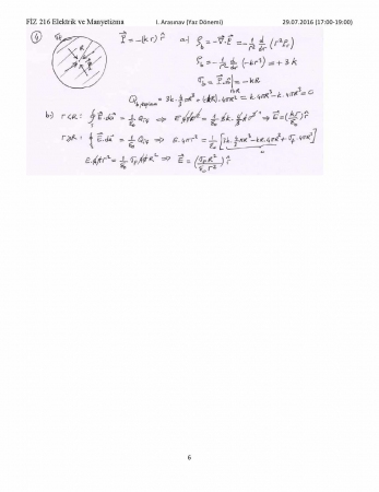Elektrik ve Manyetizma Vize Soruları ve Cevapları Yaz Okulu