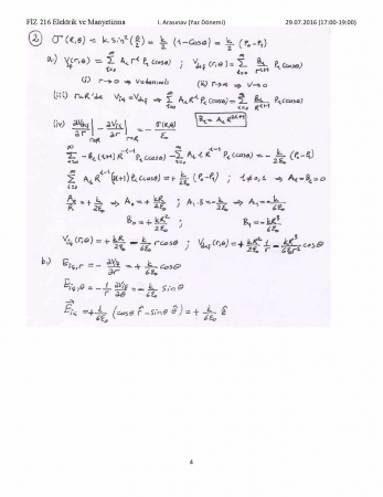 Elektrik ve Manyetizma Vize Soruları ve Cevapları Yaz Okulu