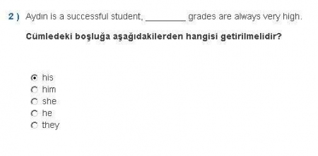 İngilizce -1 Vize Soruları ve Cevapları