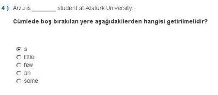 İngilizce -1 Vize Soruları ve Cevapları