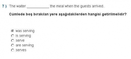 İngilizce -1 Vize Soruları ve Cevapları