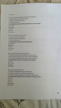 Çocuk Psikolojisi ve Ruh Sağlığı Dersi Vize Soruları ve Cevapları