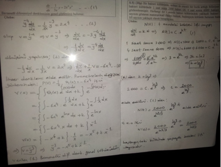 Mühendislik Matematiği Vize Soruları ve Cevapları