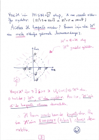 Kompleks Analiz 3.Kısa Sınav Soruları ve Cevapları
