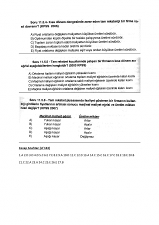 Mikroekonomi -2 Çalışma Soruları -2
