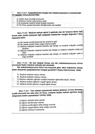 Mikroekonomi -2 Çalışma Soruları -2