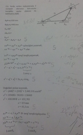 Mekanizma Tekniği Bütünleme Soruları Ve Cevapları