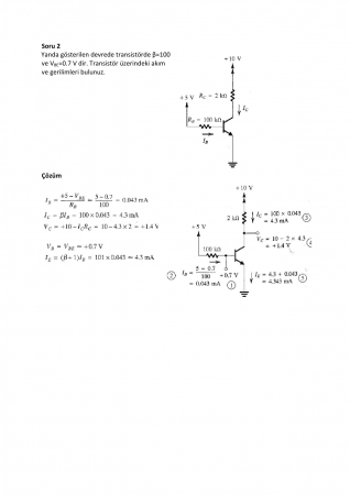 Elektroniğe Giriş Çalışma Soruları ve Cevapları