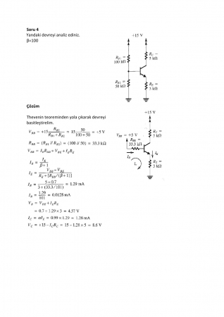 Elektroniğe Giriş Çalışma Soruları ve Cevapları