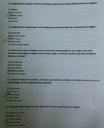 Çalışma İlkeleri ve Etik Dersi Vize Soruları- 2016