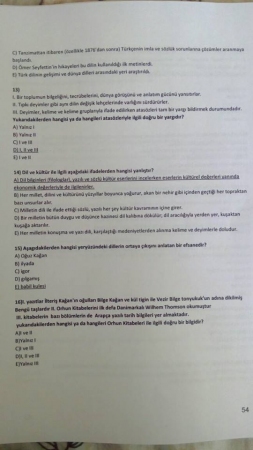 Türk Dili -1 Vize Soruları