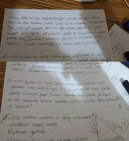 Fizik 1 Çalışma Soruları