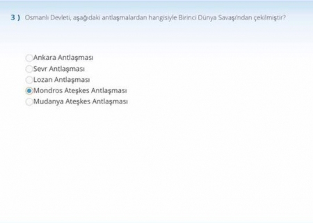Atatürk İlkeleri ve İnkılap Tarihi -1 Kısa Sınav Soruları