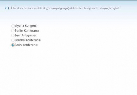 Atatürk İlkeleri ve İnkılap Tarihi -1 Kısa Sınav Soruları