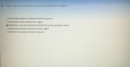 Girişimcilik ve Proje Yönetimi Vize Soruları ve Cevapları