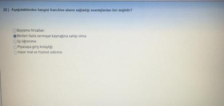 Girişimcilik ve Proje Yönetimi Vize Soruları ve Cevapları