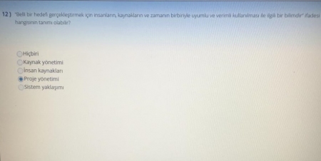 Girişimcilik ve Proje Yönetimi Vize Soruları ve Cevapları