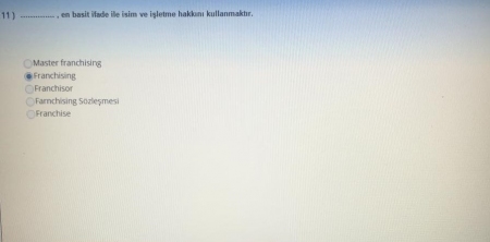 Girişimcilik ve Proje Yönetimi Vize Soruları ve Cevapları