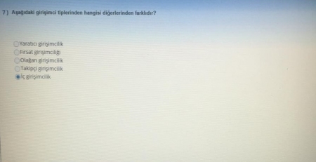 Girişimcilik ve Proje Yönetimi Vize Soruları ve Cevapları