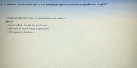 Girişimcilik ve Proje Yönetimi Vize Soruları ve Cevapları