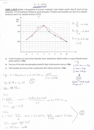 Ulaştırma Proje Dersi Vize Soruları ve Cevapları