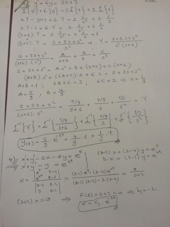 Diferansiyel Denklemler Dersi Final Soruları ve Cevapları