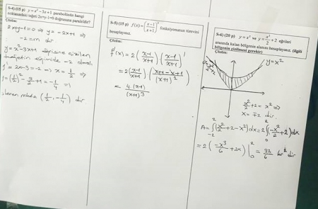 Matematik -1 Final Soruları ve Çözümleri - Mühendislik Fakültesi