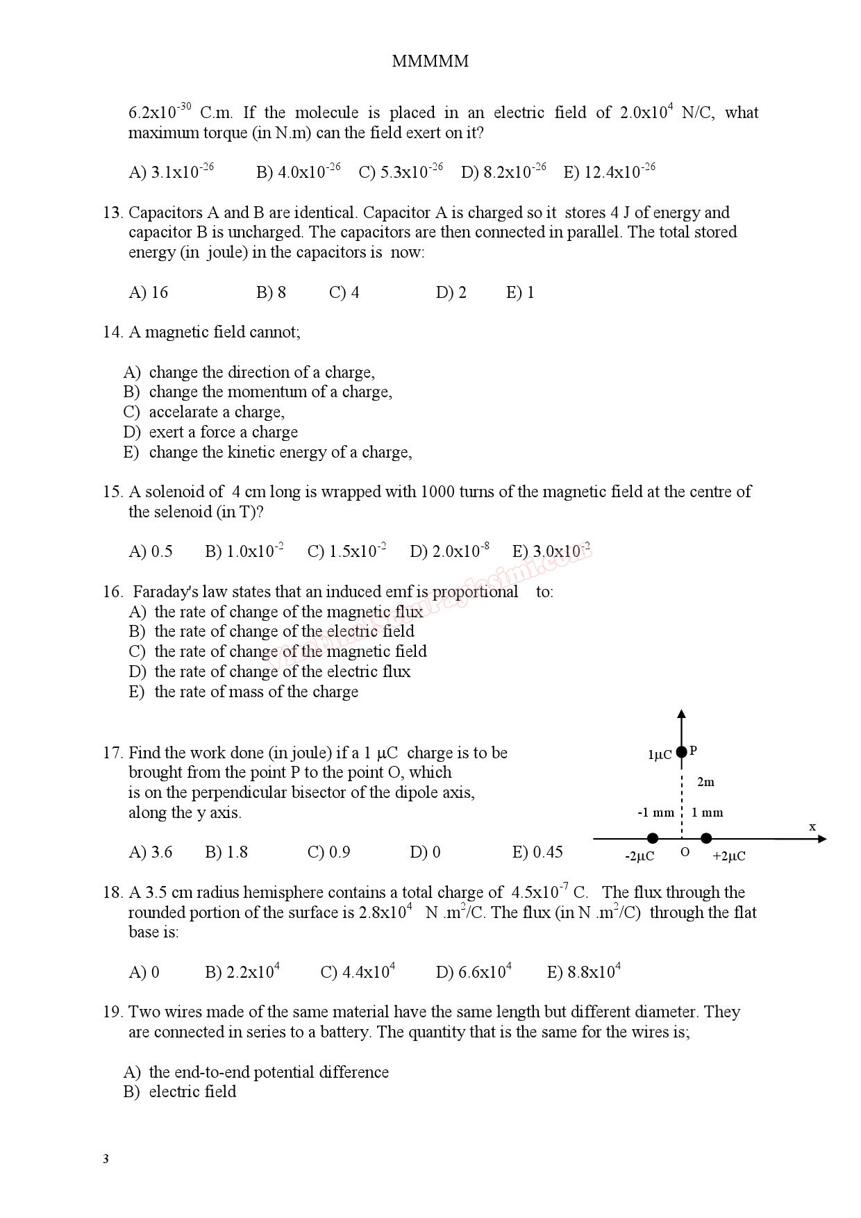 Physics 2 Summer Semester Final Exam Questions » Sayfa 4 » Vize ve