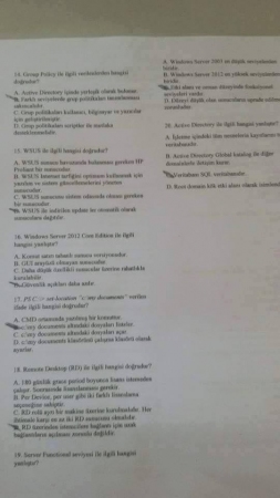 Sunucu İşletim Sistemi Final Soruları