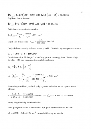 Betonarme - 1 Final Soru ve Cevapları