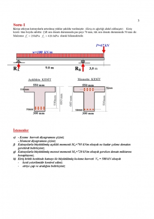 Betonarme - 1 Final Soru ve Cevapları