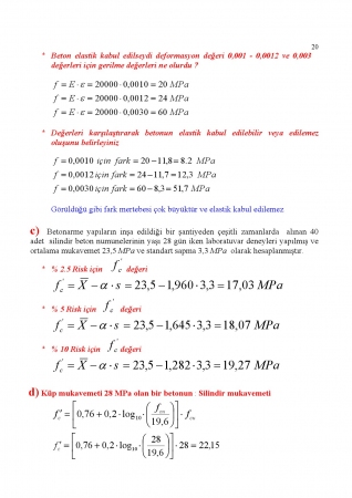 Betonarme - 1 Final Soru ve Cevapları