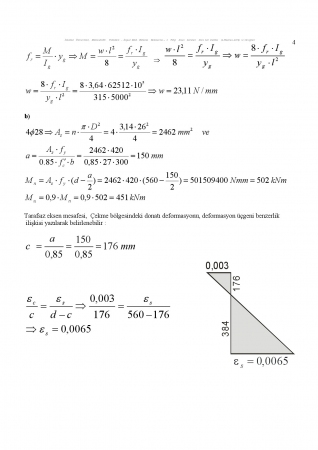 Betonarme - 1  Yıliçi Sınav Soruları