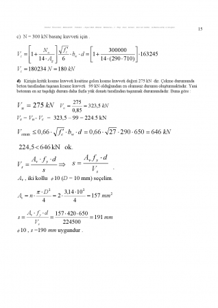 Betonarme - 1  Yıliçi Sınav Soruları