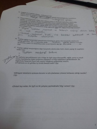 Halk Sağlığı Hemşireliği Vize Soruları