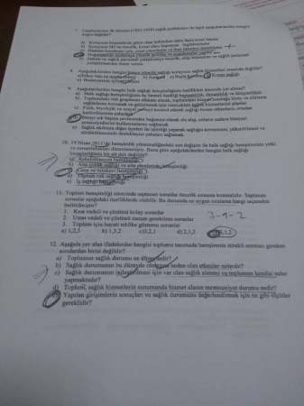 Halk Sağlığı Hemşireliği Vize Soruları