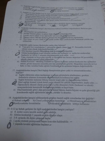 Halk Sağlığı Hemşireliği Vize Soruları