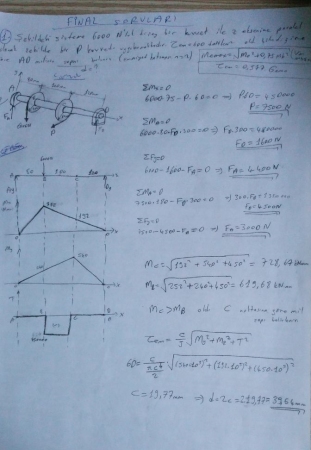 Mukavemet -2 Final Soruları