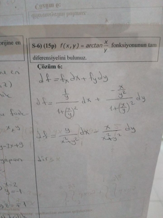 Matematik -2 Bütünleme Soruları ve Çözümleri - 2017