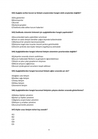 Etkili İletişim Dersi Final Soruları