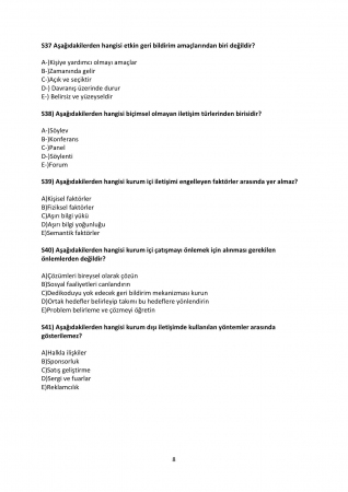 Etkili İletişim Dersi Final Soruları
