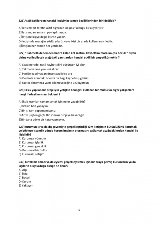 Etkili İletişim Dersi Final Soruları